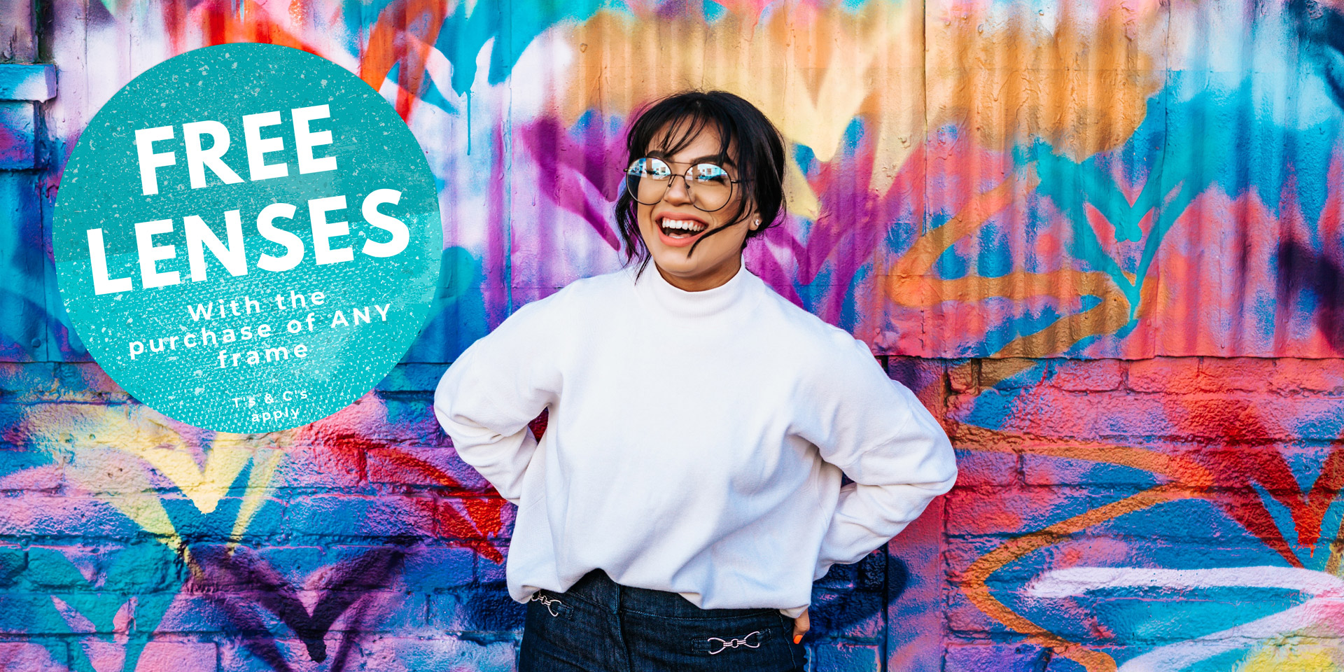FREE LENSES with the purchase of ANY frame
